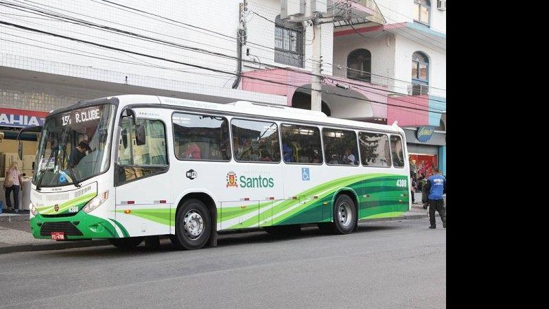 Haverá rotas alternativas para o trânsito e alterações em itinerários de linhas do transporte público Santos terá esquema especial de trânsito no dia das eleições Ônibus circular de Santos - Prefeitura de Santos
