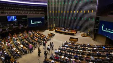 Plenário da Câmara, onde os deputados federais se reúnem para discutir e propor leis. Deputados federais - Divulgação