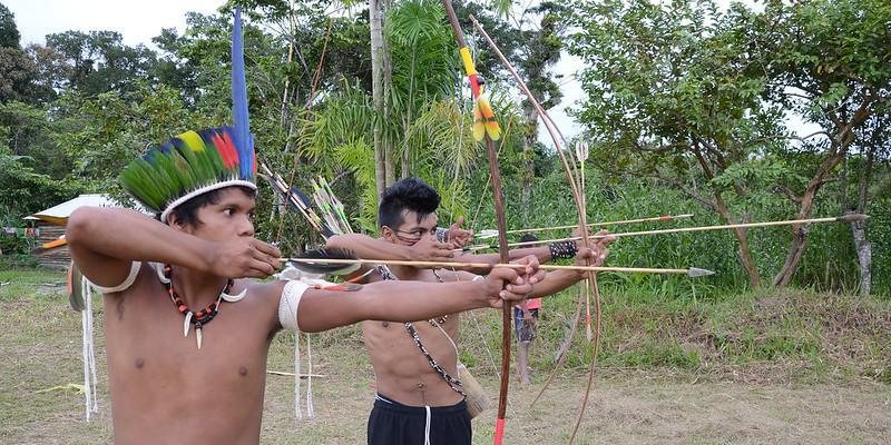 Indígenas da aldeia Guarani Rio Silveira Notícias: 02.09.2022 - Imagem: Divulgação / Prefeitura de Bertioga