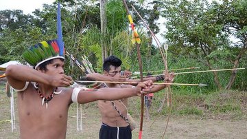 Indígenas da aldeia Guarani Rio Silveira Notícias: 02.09.2022 - Imagem: Divulgação / Prefeitura de Bertioga
