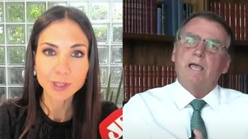 Em resposta à pergunta, Bolsonaro citou o marido da jornalista - Reprodução/Internet