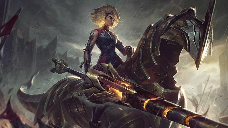 Rell a Dama de Ferro foi criada pela Riot Games com poderes voltados para a função de suporte no game League of Legends - Riot Games