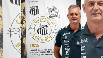O próximo jogo do Santos é domingo (24) contra o Fortaleza na Arena Castelão no Ceará com a presença de Lisca como técnico Lisca Novo técnico do Santos com as boas-vindas do time - Divulgação