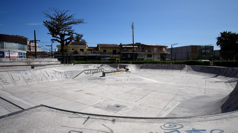 Candidato pode se inscrever na prova uma hora antes da competição Pista de skate Pista de skate com céu azul - Divulgação