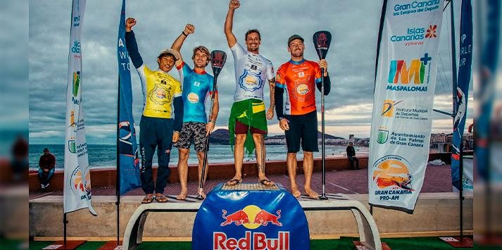 Surfista de Santos, Leco Salazar vence campeonato mundial na Espanha Campeonato mundial na Espanha - Divulgação PMS