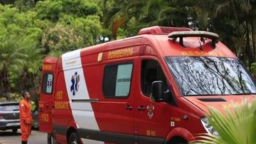 Homem recebeu apoio médico, mas não resistiu e faleceu no local Bombeiros em DF Carro de bombeiros no Distrito Federal - Divulgação