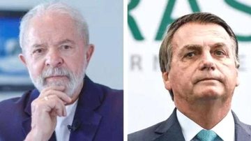 Índices de rejeição de ambos os candidatos oscilaram dentro da margem de erro Pesquisa Ipec: veja o índice de rejeição de Bolsonaro e Lula Lula e Bolsonaro - Ricardo Stuckert/PT/Alan Santos/PR