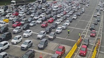 Mais de 185 mil veículos já desceram o trecho de serra em direção à Baixada Santista Condições da Via - Divulgação Ecovias