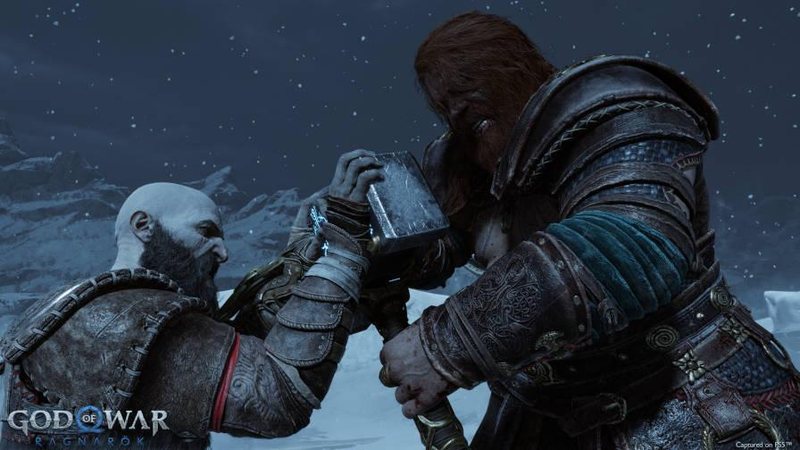 No Twitter já circulam vídeos e descrições de cenas importantes do jogo que envolvem os protagonistas, Kratos e Atreus, incluindo os antagonistas, Thor e Odin - Reprodução/Internet
