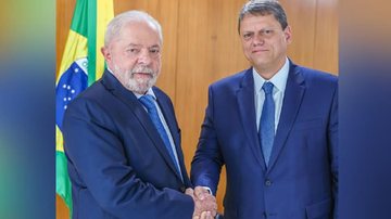 Lula se reuniu com o governado de São Paulo, Tarcísio de Freitas Lula se reúne com Tarcísio em Brasília lula e tarcisio - Foto: Ricardo Stuckert