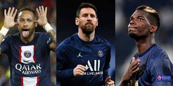 A empresa divulgou apenas uma imagem promocional que apresenta três coletes a prova de balas com os nomes: Messi, Pogba e Neymar Jr - Reprodução/Internet