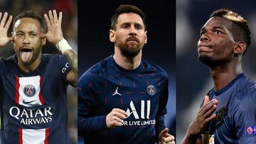 A empresa divulgou apenas uma imagem promocional que apresenta três coletes a prova de balas com os nomes: Messi, Pogba e Neymar Jr - Reprodução/Internet