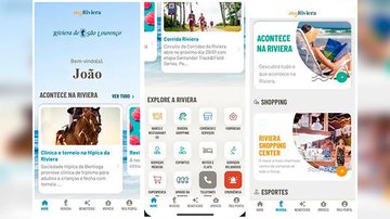 Riviera lança aplicativo “MyRiviera” com informações do bairro Aplicativo Riviera - Reprodução