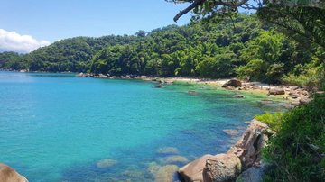 Na Ilha das Couves, a capacidade é de 177 pessoas simultaneamente por faixa de horário Confira quais pontos turísticos de Ubatuba possuem limite de capacidade de visitantes Ilha das Couves, em Ubatuba - Divulgação/Secretaria de Infraestrutura e Meio Ambiente