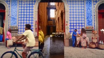 A Casa da Frontaria Azulejada aparece na abertura da nova trama da Rede Globo Centro Histórico de Santos aparece em abertura de nova novela Cenas da Casa da Frontaria Azulejada, em Santos, na novela da Globo - Divulgação/Prefeitura de Santos