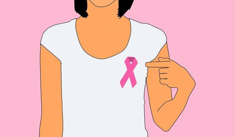 Outubro Rosa traz uma reflexão importante sobre a necessidade de se cuidar Outubro Rosa: 10 informações sobre a mamografia que toda mulher precisa saber Desenho de mulher com o laço rosa da campanha Outubro Rosa no peito - Pixabay