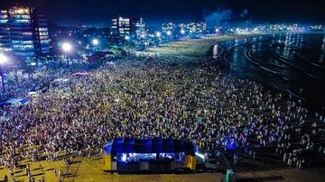 “Começamos o ano com o pé direito. Levando festa e alegria, com segurança, ao público, deixando a expectativa para os eventos que teremos ao longo de 2023”, disse Ney Carlos, secretário de Turismo e Cultura de Bertioga. Show virada do ano Bertioga Show na  - Divulgação/Prefeitura de Bertioga