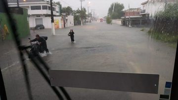 Bairro do Jardim Rio Branco em São Vicente - Reprodução/ Whatsapp