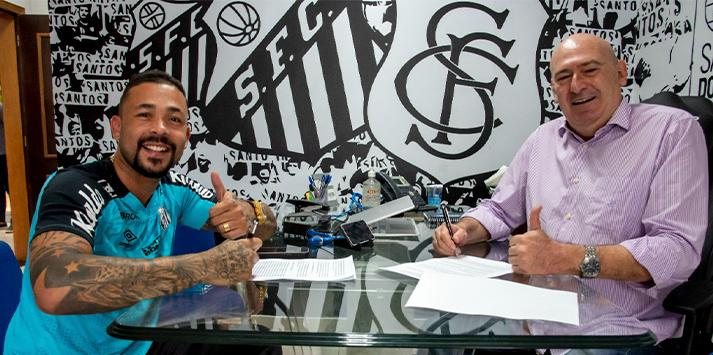 Vladimir acertou seu retorno ao Santos FC nesta quarta-feira Goleiro Vladimir 2023 - Foto: Ivan Storti/ Santos FC