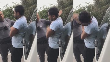 Policial Militar foi flagrado desferindo tapa na cara de jovem durante abordagem Policial é flagrado dando tapa na cara de jovem durante abordagem no litoral de SP; VÍDEO