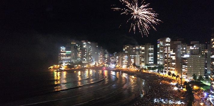 Guarujá anuncia 15 minutos de fogos no réveillon Fim de Ano no litoral - Foto: Helder Lima/PMG