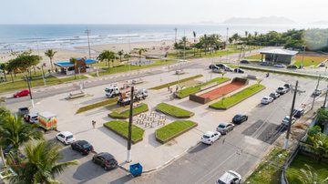 Orla da praia da Vista Linda Bertioga - Divulgação/Prefeitura de Bertioga