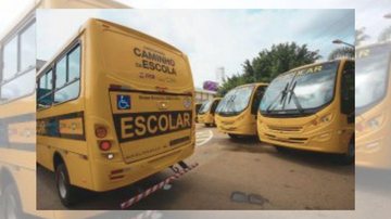 Veículos serão usados para o transporte dos estudantes, entre eles aqueles que estão sendo transferidos para Bertioga Governo de SP entrega seis ônibus escolares para São Sebastião Ônibus escolares - Governo de SP