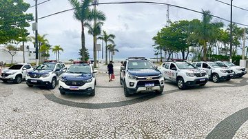 Efetivo conta com 210 agentes, entre guardas municipais e fiscais, PMs da Operação Verão e batalhões especiais Operação verão em Guarujá - Divulgação PMG