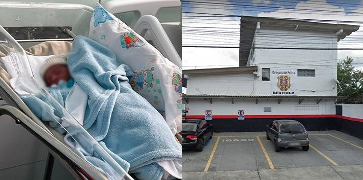 Morador de rua diz a polícia que fez o parto ca criança Bebê é deixado na porta de hospital - Foto: Portal Costa Norte