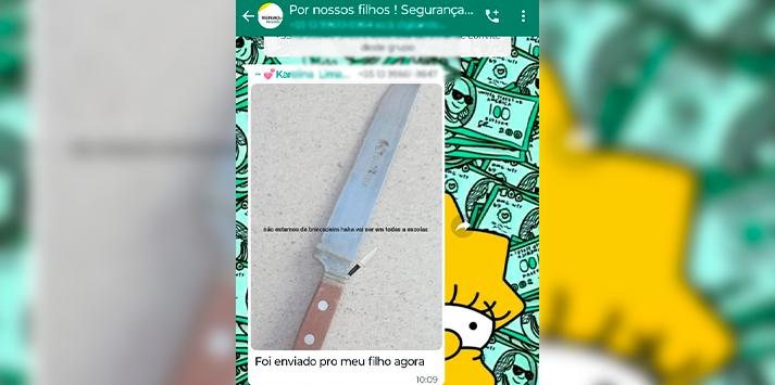Supostas ameaças viralizaram nas redes sociais Ameaças nas escolas - Reprodução