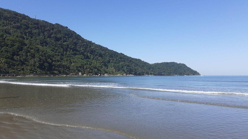 Segundo o Climatempo, não há previsão de chuva para o dia 1º em Praia Grande. Aproveite! Oba! Feriadão deve ter sol e até calor no litoral de SP Praia do Canto do Forte, em Praia Grande, em dia ensolarado - Esther Zancan