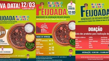 Todo o valor arrecadado será revertido em fundos para o término da obra da associação Feijoada Beneficiente - Divulgação