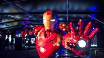 Entre as atrações, há a armadura do Homem de Ferro Exposição traz mundo dos Vingadores da Marvel para SP Homem de Ferro - Divulgação/SP para Crianças