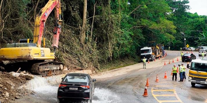 DER atualiza como estão as rodovias do Litoral Norte Estradas agora - Divulgação DER