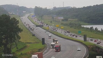 SAI está em Operação Descida 7x3 Mesmo com Operação Descida, Imigrantes apresenta lentidão sentido litoral Km 28 da rodovia dos Imigrantes - Ecovias
