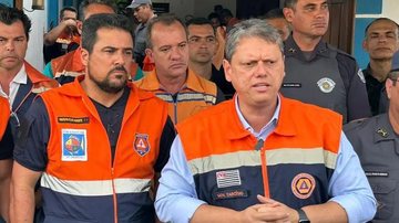 Governador volta ao litoral norte cinco meses após tragédia Governador de São Paulo - Divulgação