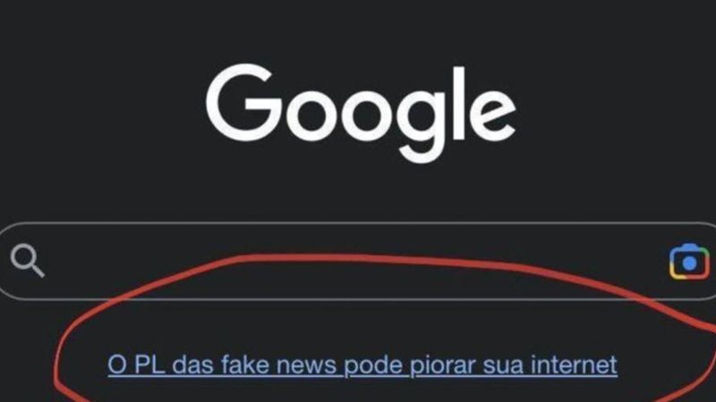 © Print da página principal do