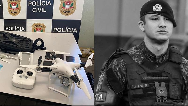 Foram apreendidos drogas, dinheiro, seis celulares e o drone Combate ao tráfico - Divulgação Polícia Civil / Arquivo Pessoal