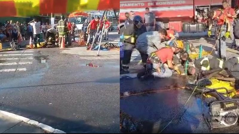 Técnicos de eletrônica morrem eletrocutados durante reparo em rede de internet em Santos Morte em Santos - Reprodução