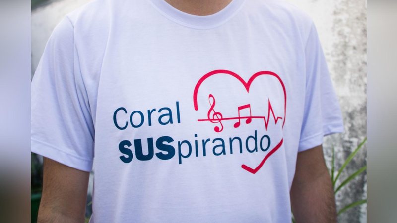 O objetivo do projeto é realizar uma apresentação por mês em cada hospital da cidade  Blusa do Coral SUSpirando - Divulgação/ Prefeitura de São Vicente