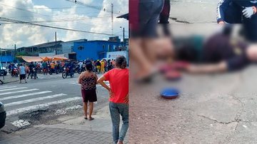 Crime aconteceu por volta das 12h em uma feira em Vicente de Carvalho PM assassinado em Guarujá - Reprodução