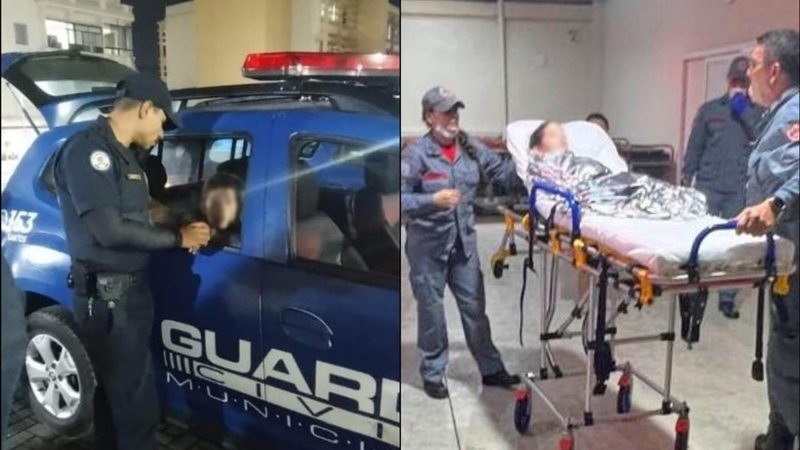 Nos exames, foi constatado que havia um pouco de água no pulmão da criança, que permaneceu em observação no hospital até receber alta médica no dia seguinte Três crianças são salvas de afogamento pela GCM de Santos Imagens de viatura da GCM de Santos e de - Divulgação/GCM de Santos