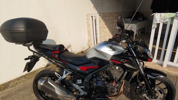 Veículos com mais de 500 cilindradas são visados, principalmente, por criminosos que ostentam nas redes sociais  Moto Honda 500 cilindradas - Thomas Henry