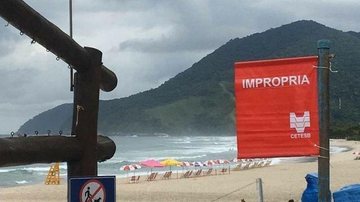 Praia de Maresias tem recebido frequentemente a bandeira vermelha - Divulgação