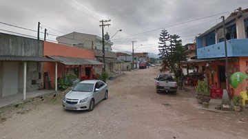 Homem foi localizado no Balneário Mar Casado, em Guarujá - Reprodução/Google Earth