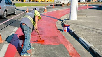 Novas ciclofaixas estão sendo implantadas na cidade - DiegoBachiega