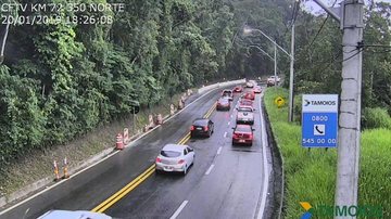 Imagem Tamoios: confira o tráfego na rodovia