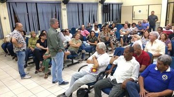 Assembleia do Sindserv, em maio, que debateu e deliberou sobre o novo plano de saúde individual e familiar - Divulgação/Sindserv
