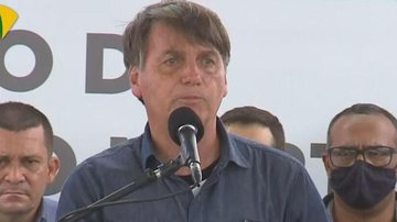 Bolsonaro discursando para apoiadores em Mossoró, RN - Reprodução / CNN