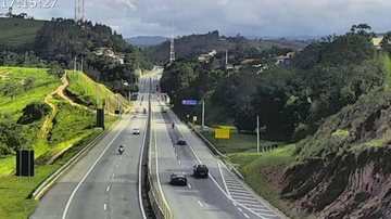Trecho de Planalto da rodovia dos Tamoios - Reprodução/Tamoios